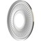 Ekena Millwork Berkshire PVC Ceiling Medallion (Canopies up to 4 1/2"), 10"OD x 3 1/2"ID x 3/4"P, Metallic Charcoal CMP10BECCH - alternate 4
